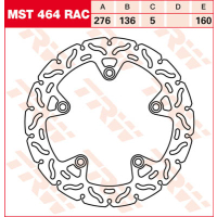 TRW / LUCAS MST464RAC Bremsscheibe hinten für BMW...