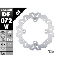 GALFER WAVE Bremsscheibe DF072W hinten für HONDA...