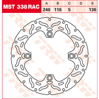 TRW / LUCAS MST338RAC WAVE Bremsscheibe hinten HONDA...