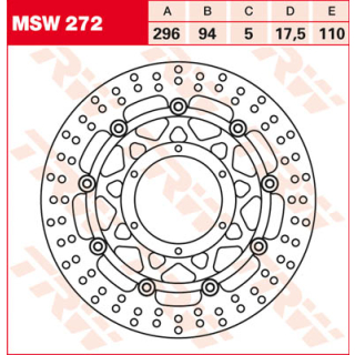 TRW / LUCAS MSW272 Bremsscheibe vorne für HONDA CBR300 R NC51  14-17