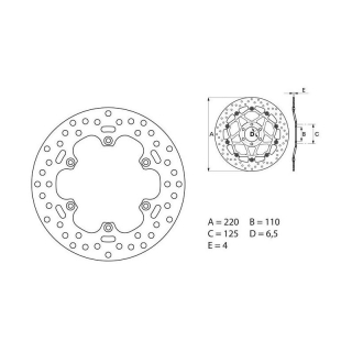 BREMBO Serie ORO Bremsscheibe 68B40752 hinten
