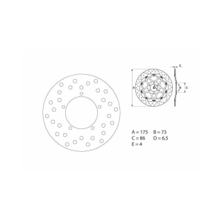 BREMBO Serie ORO Bremsscheibe 68B40713 hinten