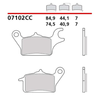 BREMBO Organische Bremsbeläge 070102CC vorne HONDA SUPER CUP 125 ab 2019