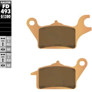 GALFER Scooter Sinter Bremsbeläge FD493-G1380 für YAMAHA TRICITY 300 ab 2020 vorne links