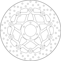 BREMBO Serie ORO Bremsscheibe 78B408A3 vorne HONDA VTR...