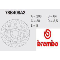 BREMBO Serie ORO Bremsscheibe 78B408A2 vorne YAMAHA TDM...