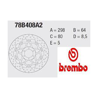 BREMBO Serie ORO Bremsscheibe 78B408A2 vorne DUCATI SS900 SUPERSPORT  89-90