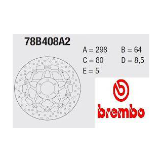 BREMBO Serie ORO Bremsscheibe 78B408A2 vorne APRILIA RST 1000 FUTURA  01-04