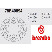 BREMBO Serie ORO Bremsscheibe 78B40894 vorne YAMAHA YZF...