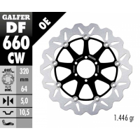 GALFER WAVE Bremsscheibe DF660CW vorne für MOTO...