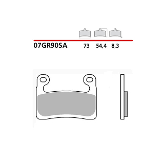BREMBO Sinter Bremsbeläge 07GR90SA vorne für BMW S1000R ab 2021