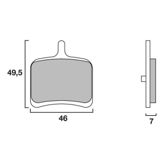 BREMBO Sinter Bremsbeläge 07HD08SP hinten für BUELL 1125 CR / R   08-10