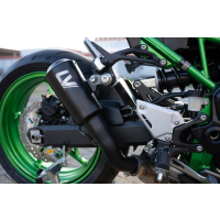 LEO VINCE LV-10 FULL BLACK EDITION Auspuff KAWASAKI Z900  21-24 mit Carbon Abdeckung