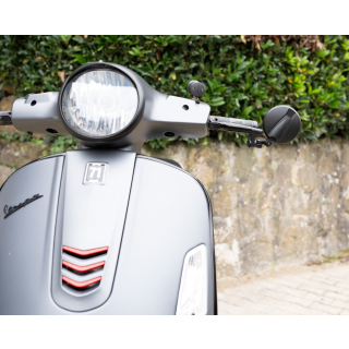Lenkerendenspiegel MOTEGI für PIAGGIO VESPA GTS 125 alle Modelle ab 2006 mit passenden Lenkerenden
