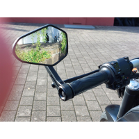 Lenkerendenspiegel MUGELLO  für KAWASAKI Z800 ab 2012  mit passenden Lenkerenden