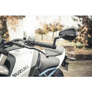 Lenkerendenspiegel ARAGON für SUZUKI GSX-8S ab 2023 mit passenden Lenkerenden und diversen Farben schwarz
