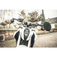 Lenkerendenspiegel ARAGON für SUZUKI GSX-8S ab 2023 mit passenden Lenkerenden und diversen Farben schwarz