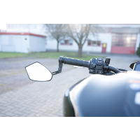 Lenkerendenspiegel ARAGON für KAWASAKI Z900  21-24  mit passenden Lenkerenden und diversen Farben schwarz