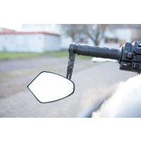 Lenkerendenspiegel ARAGON für KAWASAKI Z900  21-24  mit passenden Lenkerenden und diversen Farben schwarz
