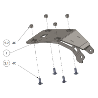 Kennzeichenhalter YAMAHA MT-03 RH21  22-24