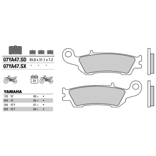 BREMBO Organische Bremsbeläge 07YA47SD vorne