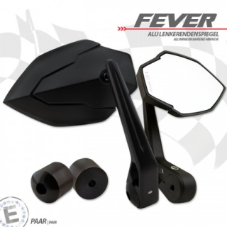 Lenkerendenspiegel FEVER für BMW F800 R  15-16  mit passenden Lenkerenden