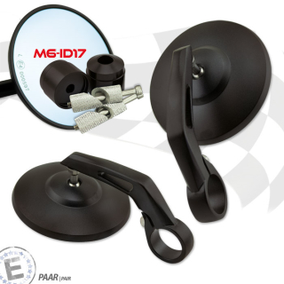 Lenkerendenspiegel BOB für SUZUKI SV650 ab 2021  mit passenden Lenkerenden langer Arm 170mm