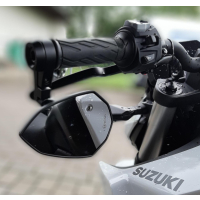 Lenkerendenspiegel MISANO für KTM DUKE 390 bis 2016  mit passenden Lenkerenden