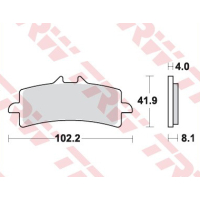 TRW / LUCAS MCB858SV Sinter Bremsbeläge vorne DUCATI...