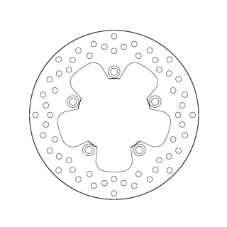 BREMBO Serie ORO Bremsscheibe 68B407H3 für YAMAHA FZ8 / FAZER RN25 ab 2010 hinten starr