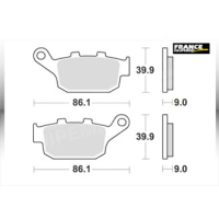 AP RACING Sinter Bremsbeläge hinten LMP481SR...