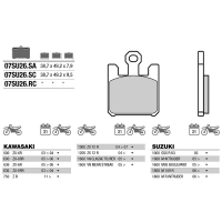 BREMBO Sinter Bremsbeläge 07SU26SA vorne KAWASAKI ZX-6R 636 NINJA  05-06