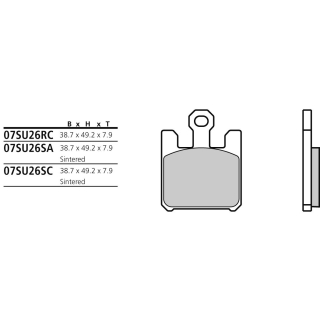 BREMBO Sinter Bremsbeläge 07SU26SA vorne KAWASAKI ZX-6RR NINJA  05-06