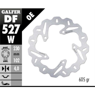GALFER WAVE Bremsscheibe DF527W hinten für YAMAHA YTR-R 125 RE06  08-13