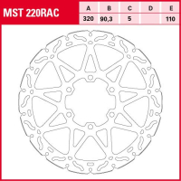 TRW / LUCAS MST220RAC WAVE Bremsscheibe vorne starr 