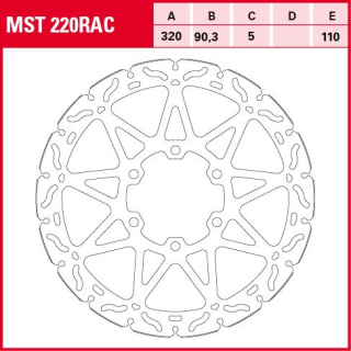 TRW / LUCAS MST220RAC WAVE Bremsscheibe vorne starr HUSQVARNA VITPILEN 401  20-23