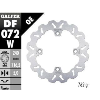 GALFER WAVE Bremsscheibe DF072W hinten für HONDA CB500 HORNET PC71 ab 2024