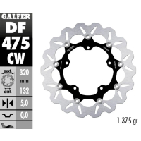 GALFER WAVE Bremsscheibe DF475CW vorne für YAMAHA...