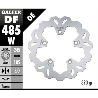GALFER WAVE Bremsscheibe DF485W hinten für YAMAHA MT-03 RM02 ab 2006