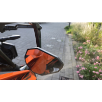 Lenkerendenspiegel HERO für KTM DUKE 125 ab  2024 mit passenden Lenkerenden