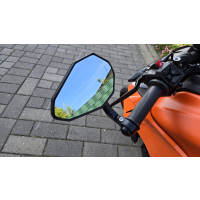 Lenkerendenspiegel HERO für KTM DUKE 125 ab  2024 mit passenden Lenkerenden