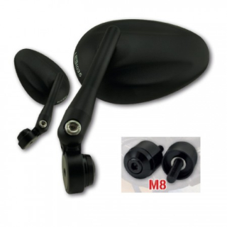 Lenkerendenspiegel MONZA mit passenden Lenkerende für KAWASAKI Z650 RS ab 2024