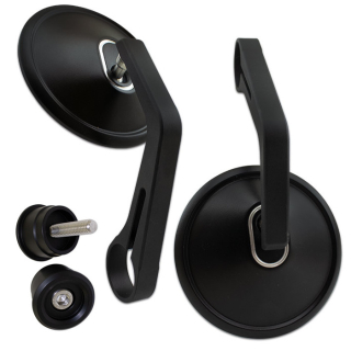 Lenkerendenspiegel SUZUKA für KAWASAKI VULCAN 650 / S  15-16 mit passenden Lenkerenden