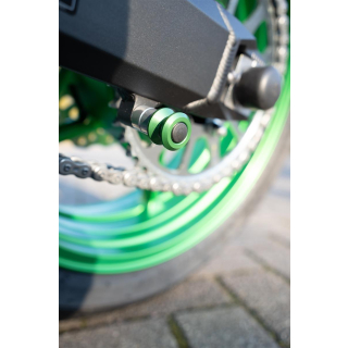 KERN-STABI BOBBINS Heckständeraufnahme M8 x 1,25  KAWASAKI Z900 / SE ab 2025 mit Distanzbuchsen