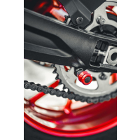 KERN-STABI BOBBINS Heckständeraufnahme M8 x 1,25  KAWASAKI Z900 / SE ab 2025 mit Distanzbuchsen mit Distanzbuchsen rot