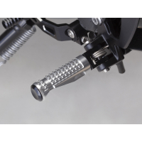 ABM rGrip EVO Sport Fussrasten - Set incl. Gelenkkit vorne KAWASAKI Z900 / SE ab 2025 schwarz schwarz gold