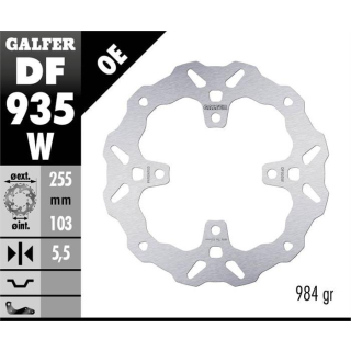 GALFER WAVE Bremsscheibe DF935W hinten