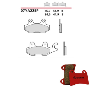 BREMBO Sinter Bremsbeläge 07YA22SP hinten  KAWASAKI Z400  19-20