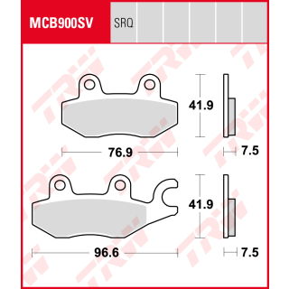 TRW / LUCAS MCB900SV Sinter Bremsbeläge vorne