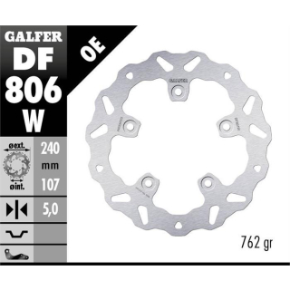 GALFER WAVE Bremsscheibe DF806W hinten KTM DUKE 890 / R ab 2020
